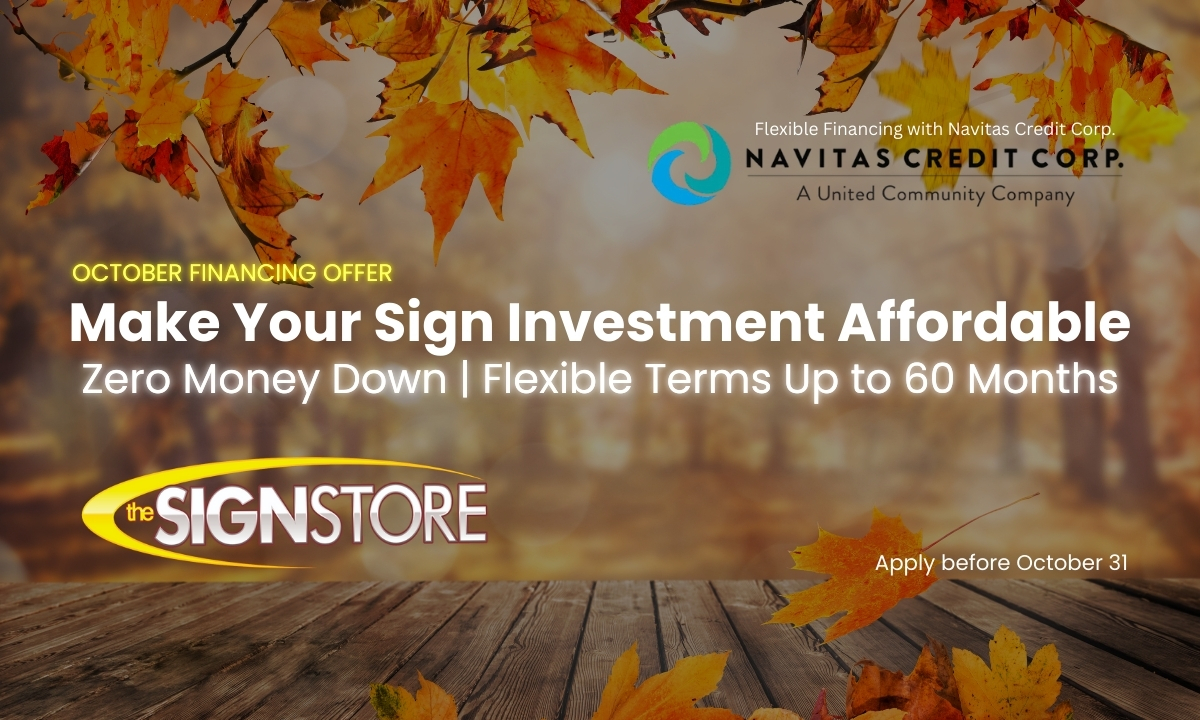 October Financing Special: Invest Now, Save Later